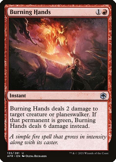 burning hands mtg.